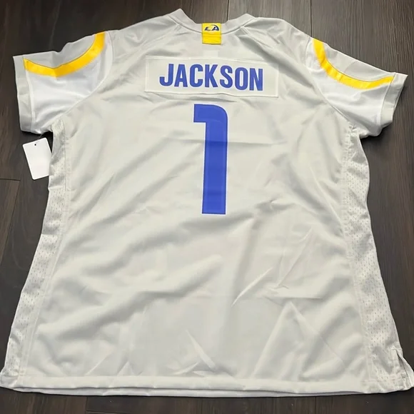 Nike Women’s NFL On Field Apparel Los Angeles Rams Jackson “1” Jersey, Sz: XXL - Picture 7 of 8
